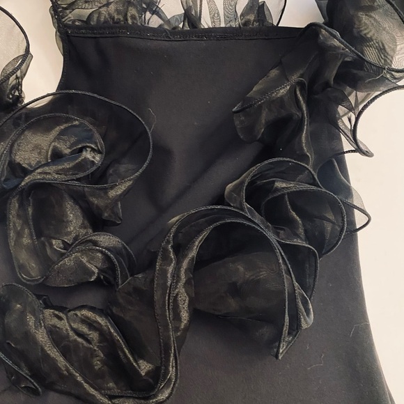 Free People Black Ruffled Bodysuit - Picture 6 of 9